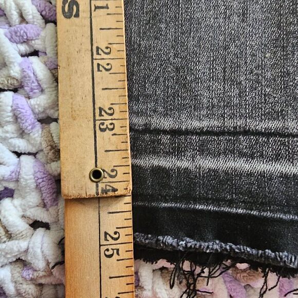EUC LIKE NEW KANCAN BLACK 2 TONED RAW HEM HIGH RISE JEGGING SIZE 11 / 29 - Picture 16 of 16